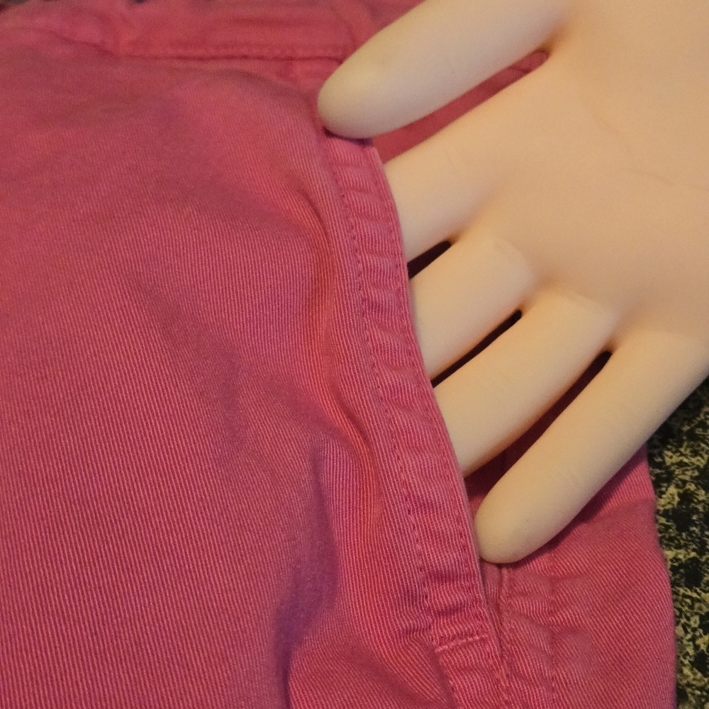 Crown & Ivy Charlotte Women’s 10 Bright Pink Capri Jeans 4 Pocket Clamdiggers - Picture 8 of 15